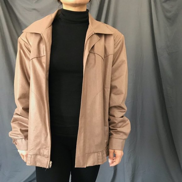 Vintage 1970s H bar C ranchwear jacket beige Med - Picture 2 of 12